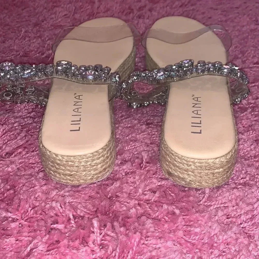 Liliana Rhinestone Platform Espadrilles - Picture 3 of 3